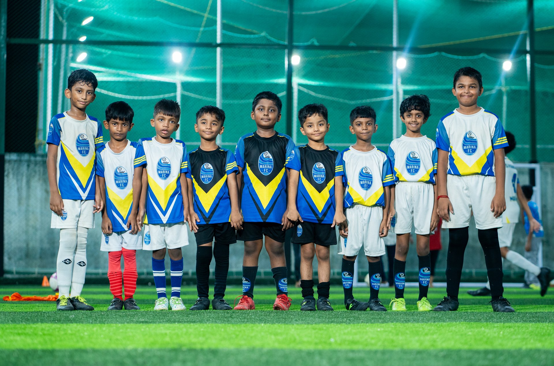 Marina FC football training session